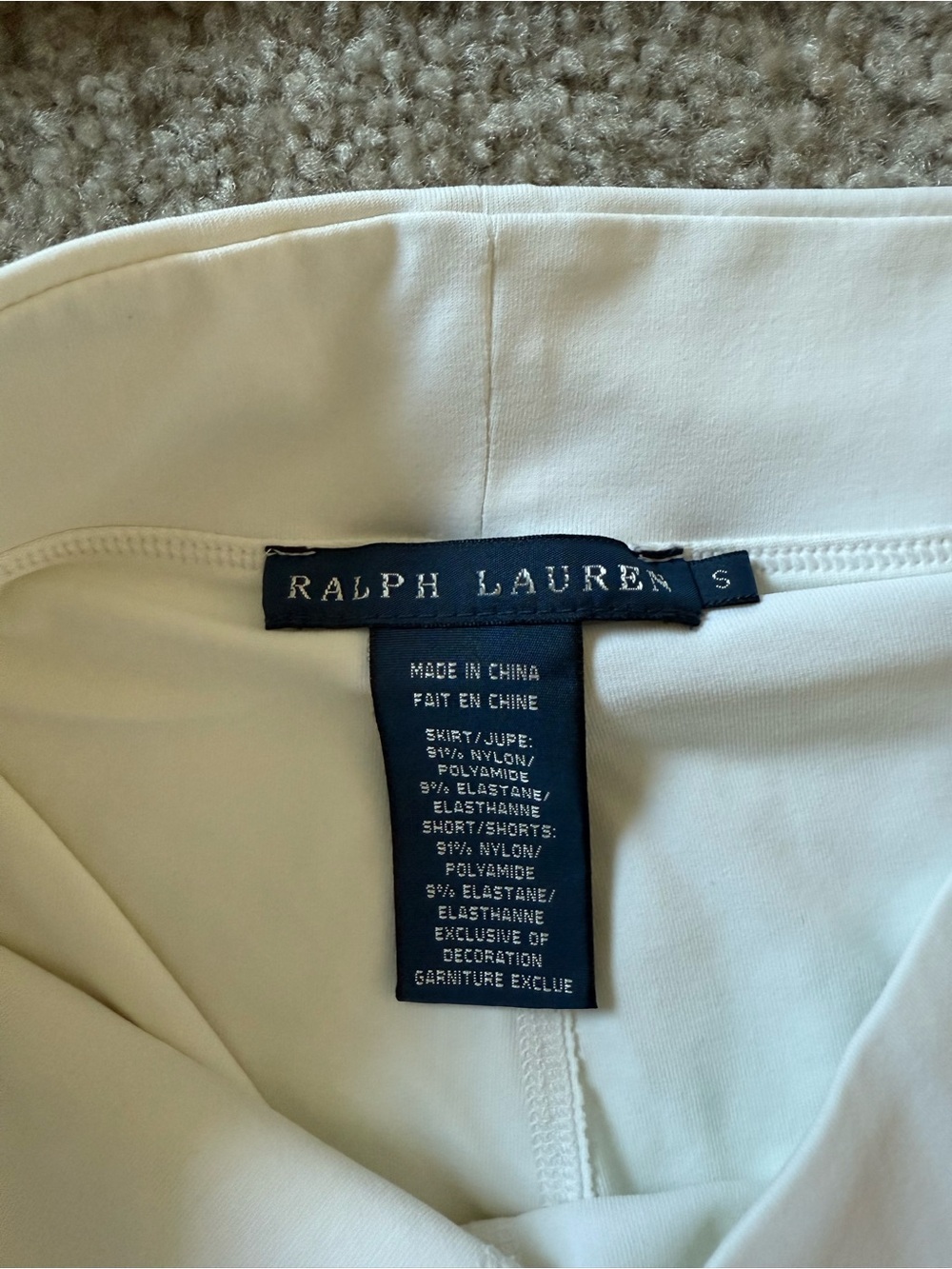 Ralph Lauren White Tennis Zip Tank & Skirt with Navy and Yellow Trim size Small - Picture 8 of 12